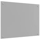 Køkkenbacksplash Lysegrå 80 x 60 cm hærdet glas