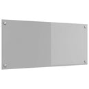Køkkenbacksplash Lysegrå 90 x 40 cm hærdet glas