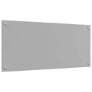 Køkkenbacksplash Lysegrå 90 x 40 cm hærdet glas