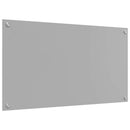 Køkkenbacksplash Lysegrå 90 x 50 cm hærdet glas