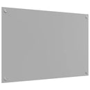 Køkkenbacksplash Lysegrå 90 x 60 cm hærdet glas