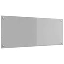 Køkkenbacksplash Lysegrå 100 x 40 cm hærdet glas