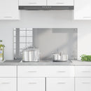 Køkkenbacksplash Lysegrå 100 x 50 cm hærdet glas