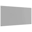 Køkkenbacksplash Lysegrå 100 x 50 cm hærdet glas
