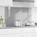 Køkkenbacksplash Lysegrå 100 x 60 cm hærdet glas