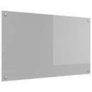 Køkkenbacksplash Lysegrå 100 x 60 cm hærdet glas
