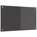 Køkkenbacksplash Mørkegrå 70 x 40 cm hærdet glas
