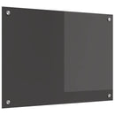 Køkkenbacksplash Mørkegrå 70 x 50 cm hærdet glas