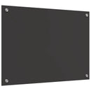 Køkkenbacksplash Mørkegrå 70 x 50 cm hærdet glas