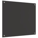 Køkkenbacksplash Mørkegrå 70 x 60 cm hærdet glas