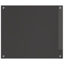 Køkkenbacksplash Mørkegrå 70 x 60 cm hærdet glas