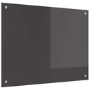 Køkkenbacksplash Mørkegrå 80 x 60 cm hærdet glas