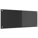 Køkkenbacksplash Mørkegrå 100 x 40 cm hærdet glas