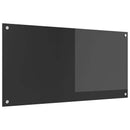 Køkkenbacksplash Mørkegrå 100 x 50 cm hærdet glas