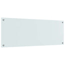 Køkkenbacksplash Hvid 110 x 40 cm hærdet glas