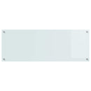 Køkkenbacksplash Hvid 110 x 40 cm hærdet glas