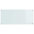 Køkkenbacksplash Hvid 110 x 50 cm hærdet glas