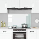 Køkkenbacksplash Hvid 110 x 60 cm hærdet glas
