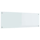 Køkkenbacksplash Hvid 120 x 40 cm hærdet glas