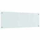 Køkkenbacksplash Hvid 120 x 40 cm hærdet glas