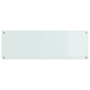 Køkkenbacksplash Hvid 120 x 40 cm hærdet glas