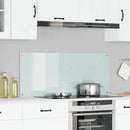 Køkkenbacksplash Hvid 120 x 50 cm hærdet glas
