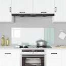 Køkkenbacksplash Hvid 120 x 50 cm hærdet glas