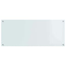 Køkkenbacksplash Hvid 120 x 50 cm hærdet glas
