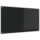 Køkkenbacksplash Sort 110 x 60 cm hærdet glas