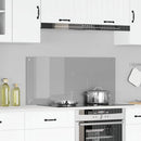 Køkkenbacksplash Lysegrå 110 x 50 cm hærdet glas