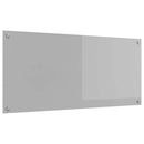 Køkkenbacksplash Lysegrå 110 x 50 cm hærdet glas