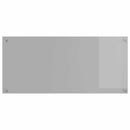 Køkkenbacksplash Lysegrå 110 x 50 cm hærdet glas
