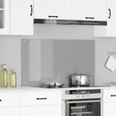 Køkkenbacksplash Lysegrå 110 x 60 cm hærdet glas