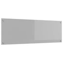 Køkkenbacksplash Lysegrå 120 x 40 cm hærdet glas