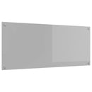 Køkkenbacksplash Lysegrå 120 x 50 cm hærdet glas