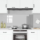 Køkkenbacksplash Lysegrå 120 x 60 cm hærdet glas