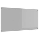 Køkkenbacksplash Lysegrå 120 x 60 cm hærdet glas