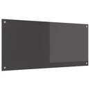 Køkkenbacksplash Mørkegrå 110 x 50 cm hærdet glas