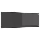 Køkkenbacksplash Mørkegrå 120 x 40 cm hærdet glas