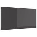 Køkkenbacksplash Mørkegrå 120 x 60 cm hærdet glas
