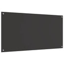 Køkkenbacksplash Mørkegrå 120 x 60 cm hærdet glas
