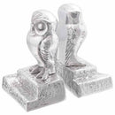 Bogstøtter 2 pcs Sølv 12 x 9 x 19 cm Aluminium