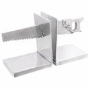 Bogstøtter 2 pcs Sølv 11 x 14 x 17,5 cm Aluminium