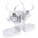 Bogstøtter 2 pcs Sølv 17 x 15 x 27 cm Aluminium