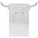 Bogstøtter 2 pcs Sølv 21,5 x 15,5 x 20 cm Aluminium