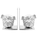 Bogstøtter 2 pcs Sølv 8 x 12 x 16,5 cm Aluminium