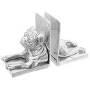 Bogstøtter 2 pcs Sølv 12 x 15 x 18 cm Aluminium