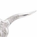 Bull kranium Sølv 49 x 10 x 36 cm Aluminium