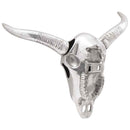 Bull kranium Sølv 49 x 10 x 36 cm Aluminium