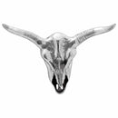 Bull kranium Sølv 49 x 10 x 36 cm Aluminium